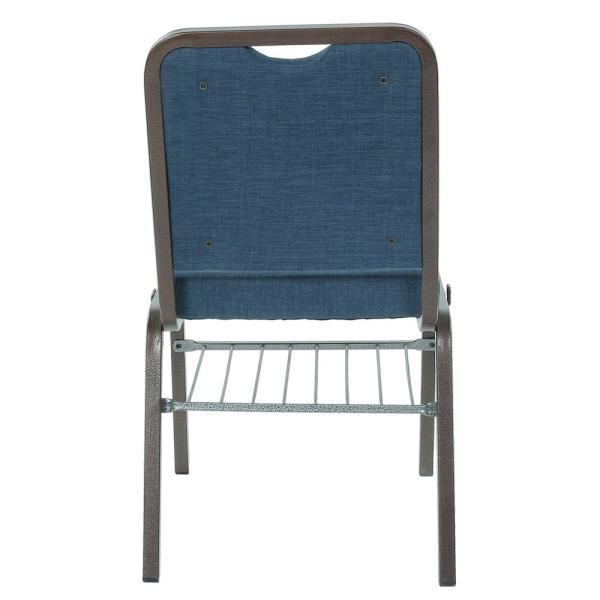 Modern Stackable Gray Church Chairs Metal And Fabric For Commercial Furniture