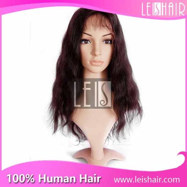 Factory price brazilian virgin remy hair curly full lace wig