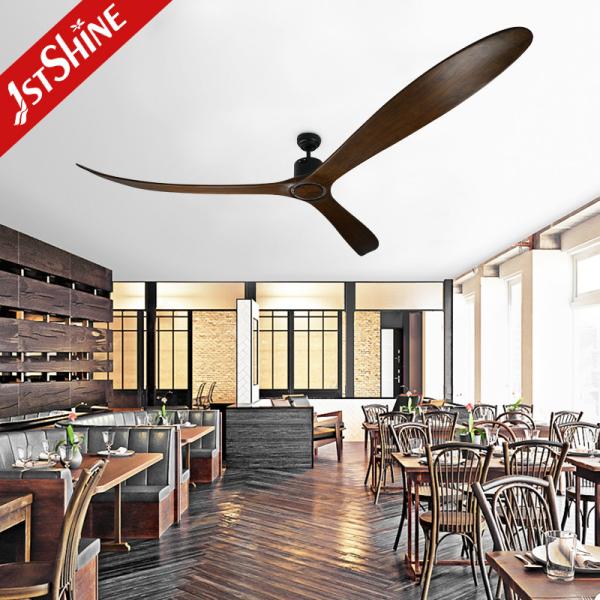 Ventilador de tecto de 100 polegadas com controle remoto 3 lâmina de madeira maciça motor DC