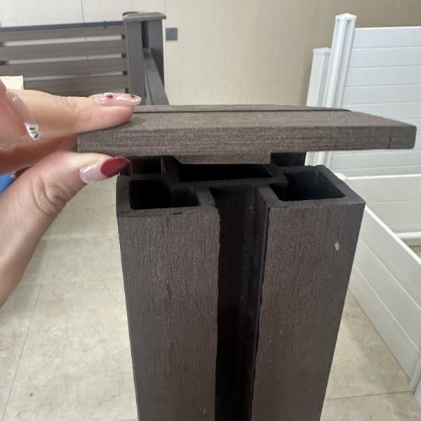 Coffee Color Wpc Fence Wood Plastic Low Maintenance No Painting