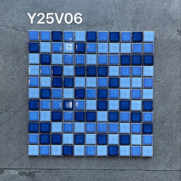 New Designs Sanded Surface With Water Ripple Design Ceramic Mosaic Tile And High Qulity Bathroom Tile
