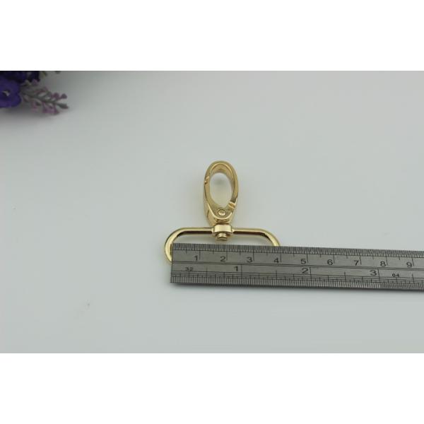 Nickel free zinc alloy 38 mm oval ring bag hardware snap hook for  leather straps