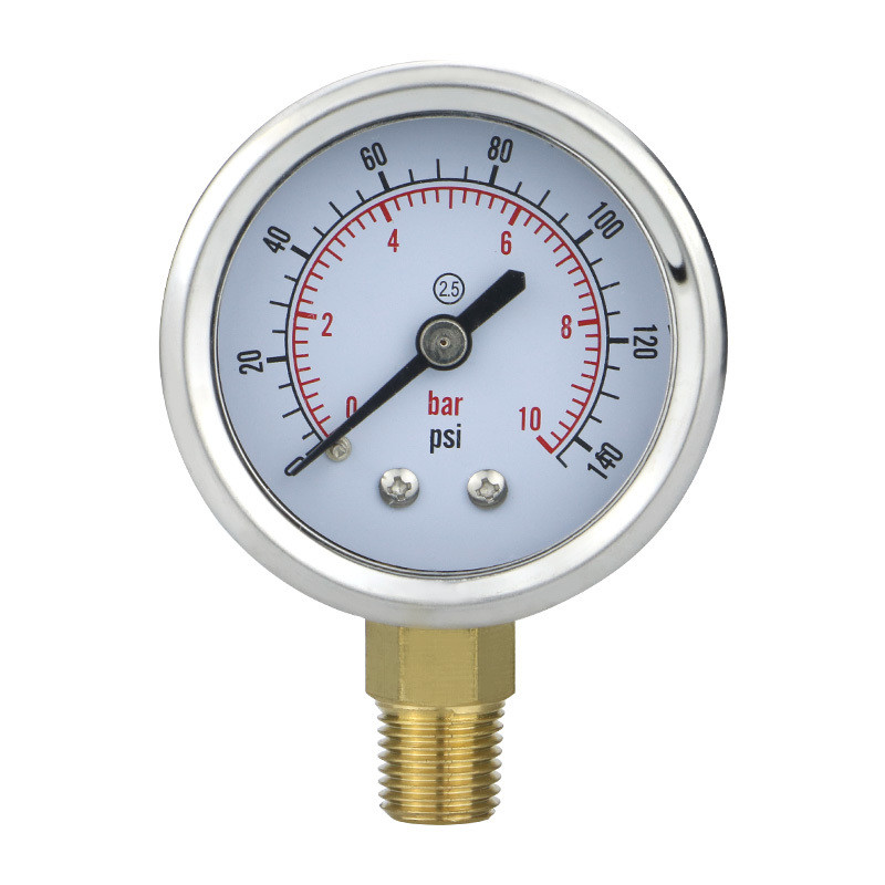 High Precision 50mm Copper Joint Manometer for 0-10 Bar Gas Pressure Zhejiang Produced