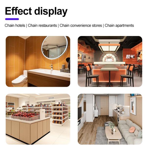 SPC Wall Panel Bathroom Decoration Materials Waterproof And Flame Retardant Board