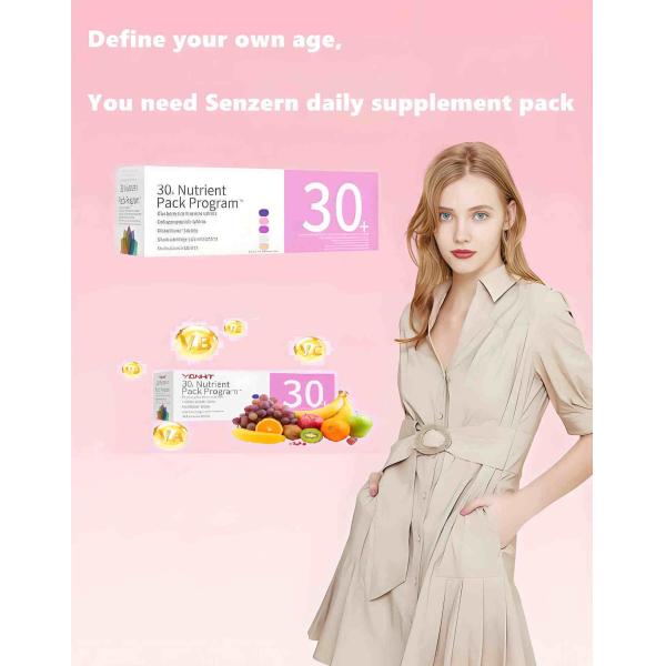 132g Multivitamines pour femmes 30 sacs Minéraux multiples Emballage indépendant