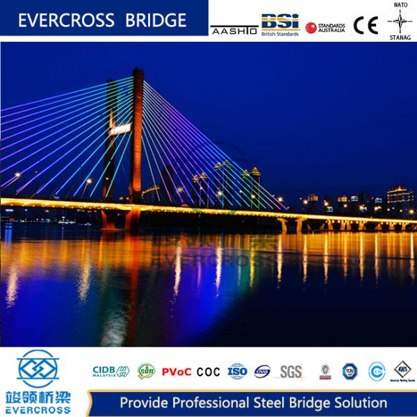Professional Cable Stayed Bridges Rigid Frame Great Stability Customization