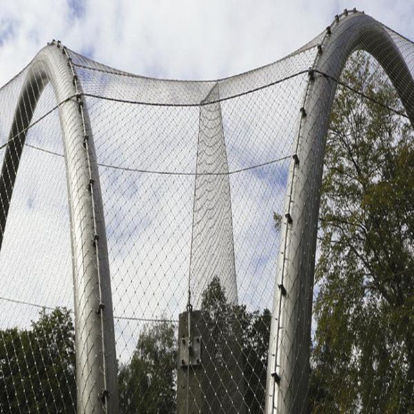 Customizable AISI 316 304 Stainless Steel Aviary Mesh For Bird Habitats