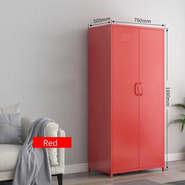 Two Door Bedroom Home Use Metal Locker Cabinet Modern