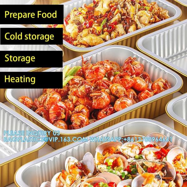 Aluminum Foil Pans With Lids 10pack Heavy Duty 2LB Foil Pan 8.5×6 Disposable, Microwave & Oven Safe Cooking