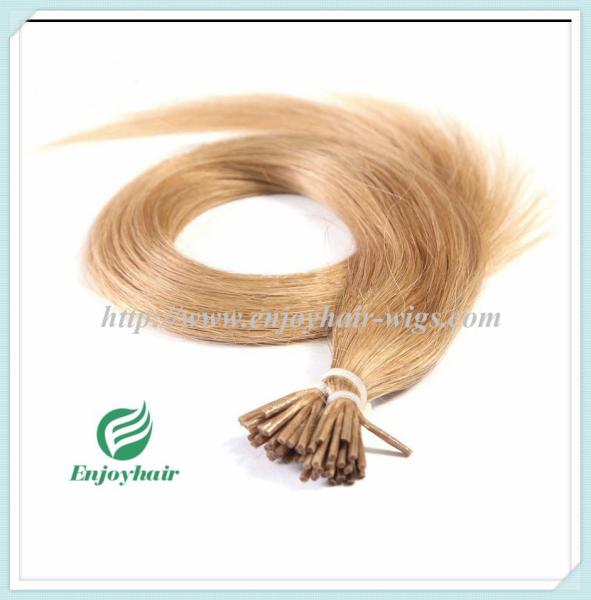 Pre-Bonded Hair 10-28 100s/pack 18# color Straight Human Hair Brazilian hair extension