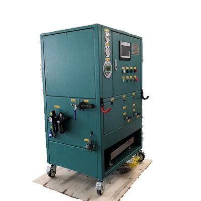 Máquina de recuperação de carregamento dividido de refrigerante de estação única