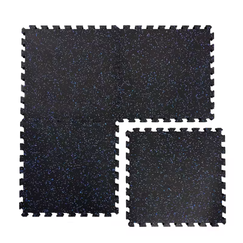 High-Density Interlocking Rubber Mat with 60-70 ShoreA Hardness and 1.5g/cm3 Density for Shock Absorption