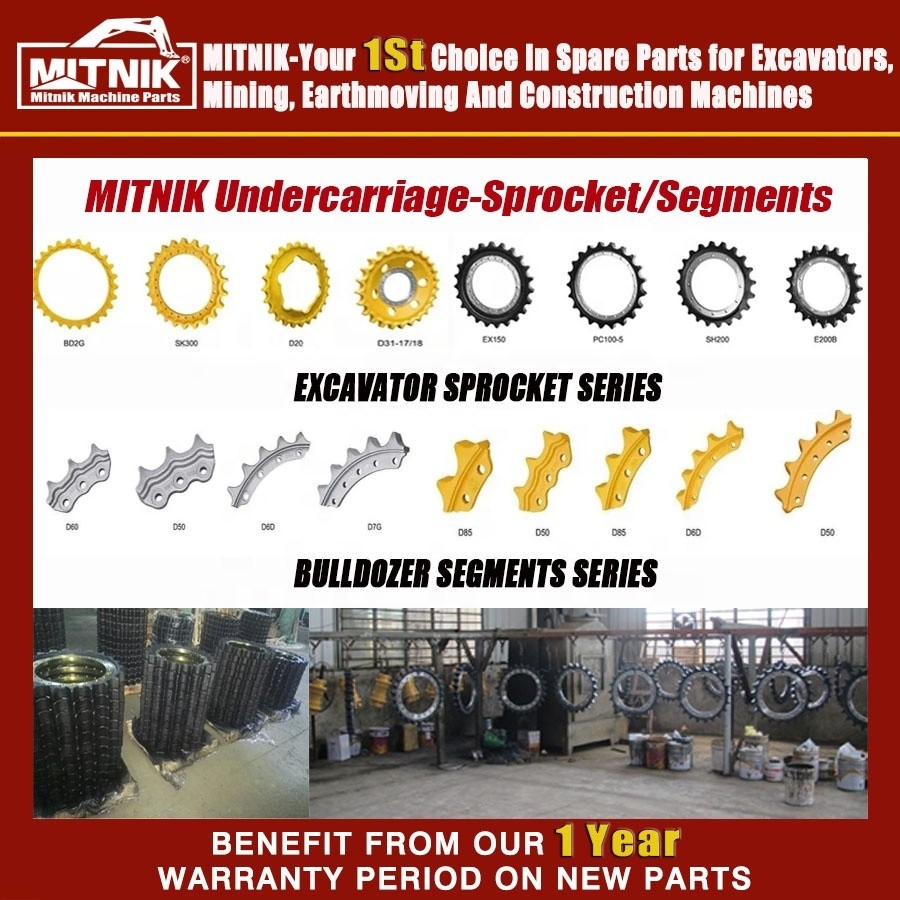 D7 Dozer Undercarriage Parts Steel Tracks Sprocket Driving Wheel Segment for Hitachi