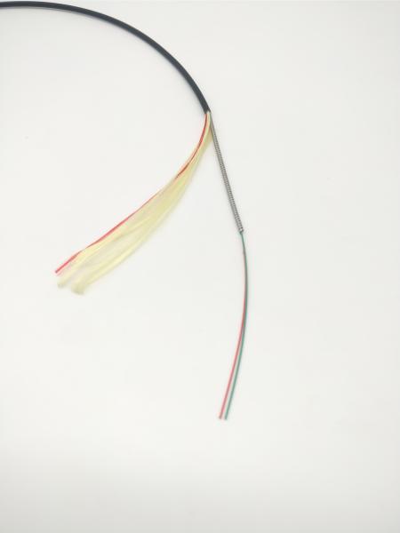 Duplex LSZH Indoor Outdoor Armored Fiber 2 Core 3.0mm Steel Armored Fiber Optic Cable