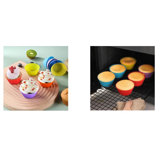 Mold Muffin Cup Chocolate Pudding Silicone Cake Molds