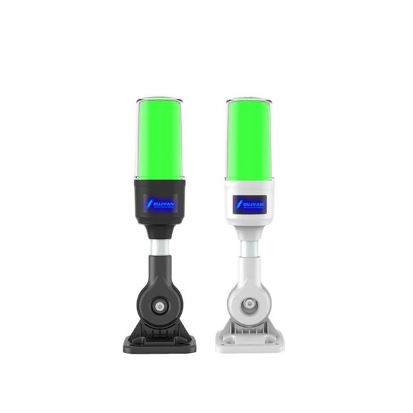 Q3T ABS+PC Single Layer Stack Light 2835 SMD LED 70000H Lifespan 60-70 Flashes/Min 3/4 Holes Foldable Mount Machine Alarm Indicator Light