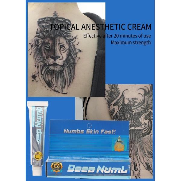 Tattoo Deep Numb Tattoo Numbing Cream Lip Eyeliner Eyebrows Tattoo Piercing Miro-Blading Semi-Permanent Makeup Anesthetic Cream