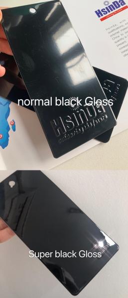 Super Gloss Mirror Chrome Black Powder Paint Electrostatic Coating for Vehicle Rims Wheels Spray Application