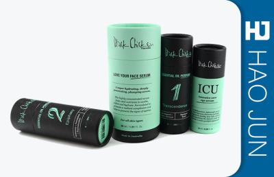 Cylinder Cosmetic Paper Boxes Matt Lamination For Skin Care , Color Customized