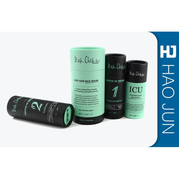 Cylinder Cosmetic Paper Boxes Matt Lamination For Skin Care , Color Customized
