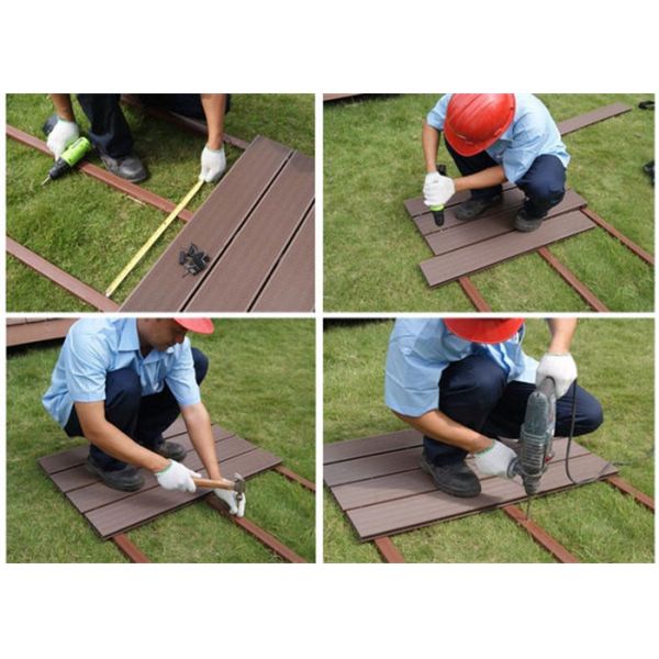 Waterproof Fire Rated Outdoor WPC Flooring Timber Board Wood Plastic Composite Decking
