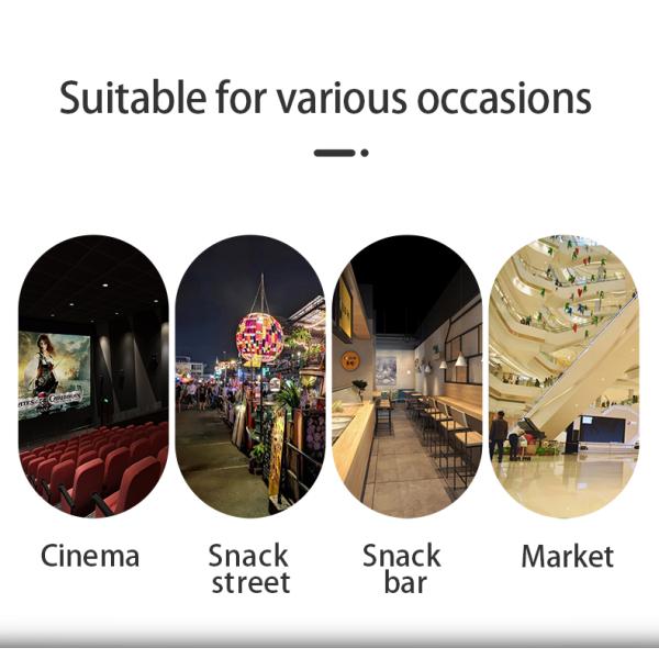 860*420*740 мм Электрическая большая двойная кастрюля попкорна для линии переработки закусок