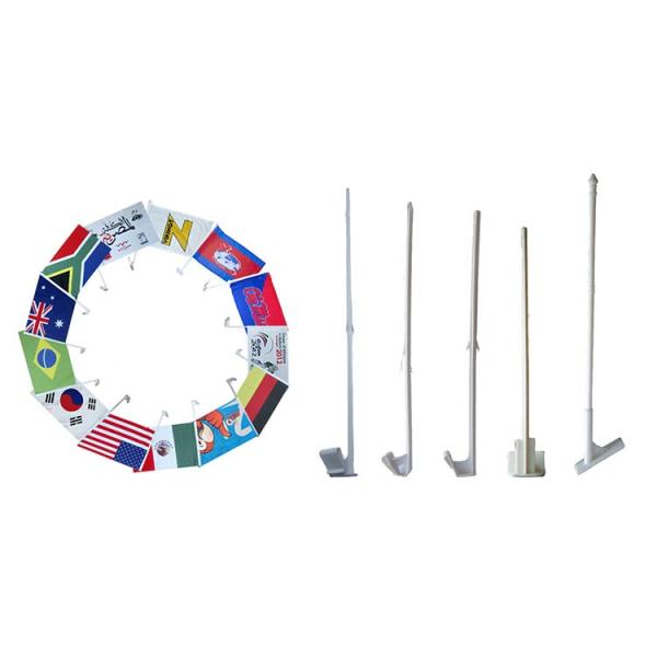 Продемонстрируйте чашку всасывания знамен 12x18inch флагов полиэстера знамен автогонок автоматическую