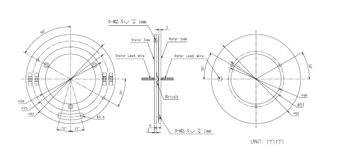 кольцо выскальзывания блинчика цепей 100rpm 2 роторное с отдельными статором и ротором