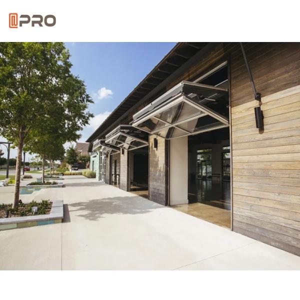 Aluminium Glass Vertical Bi Fold Window RAL Color Fold Up Glass Windows