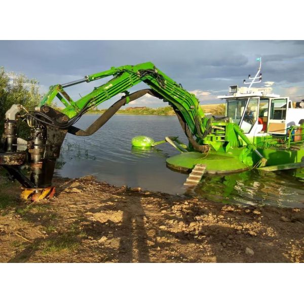 Multifunctional Amphibious Dredger with Self Propulsion Corrosion Resistant Hull