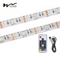 5V USB 5050 Self Adhesive LED Strip RGB 5000mm Adressable Led Strip