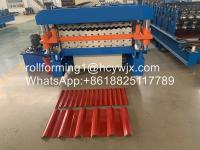 Rolo de alimentação da tabela 15m/Min Double Layer Roofing Sheet que forma a máquina