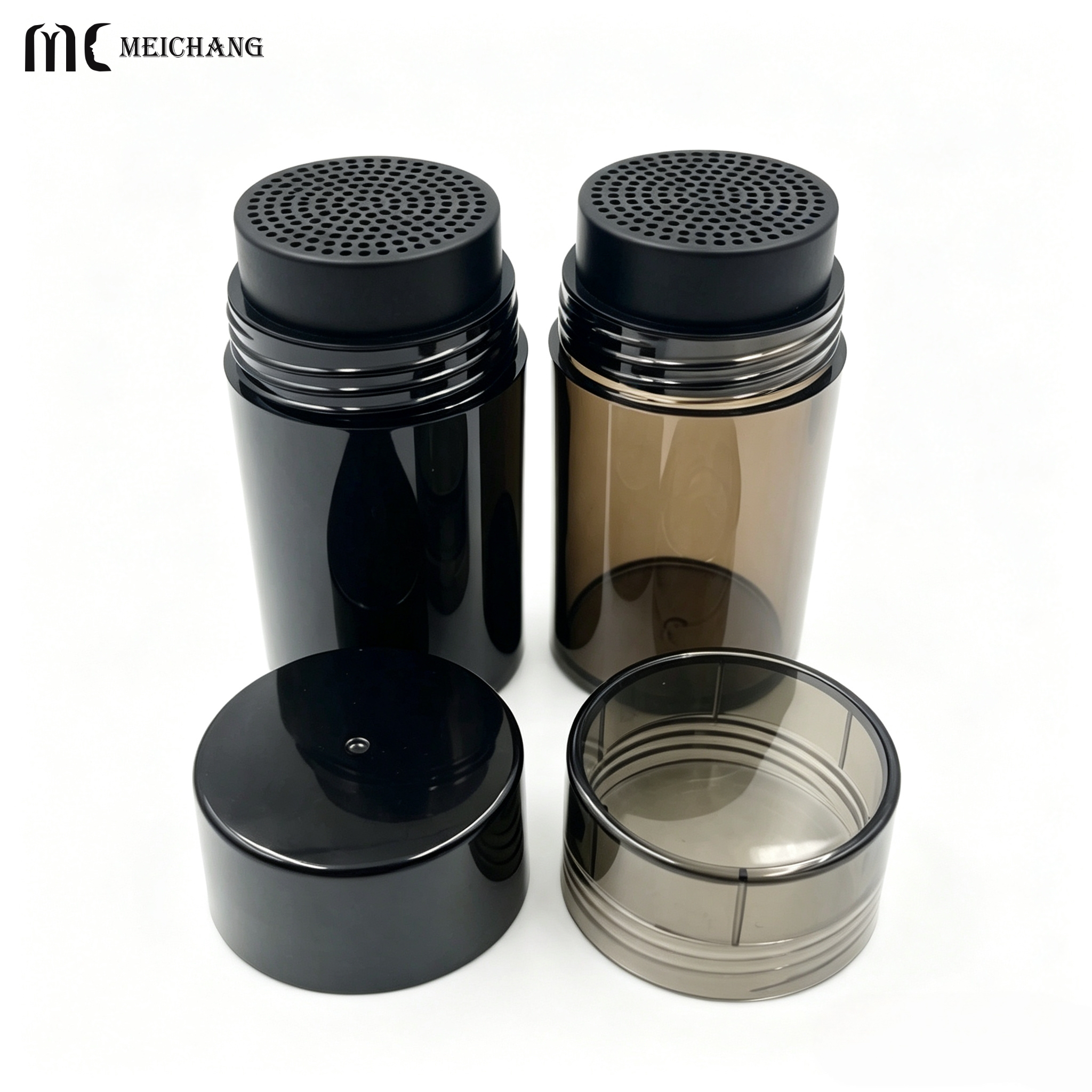 100g Plastic Powder Shaker Bottle with Double Cap for Spices & Baking Powders (MC-1511)