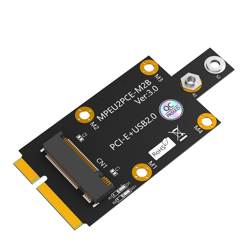 Мини PCI-E к NGFF M.2 B-ключевой адаптер с двойным слотом для SIM-карты NANO 3G / 4G / 5G WWAN модуль на складе