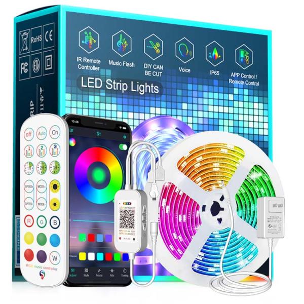 Света прокладки СИД Wifi Dreamcolor 5m 150 СИД водоустойчивый Rgb