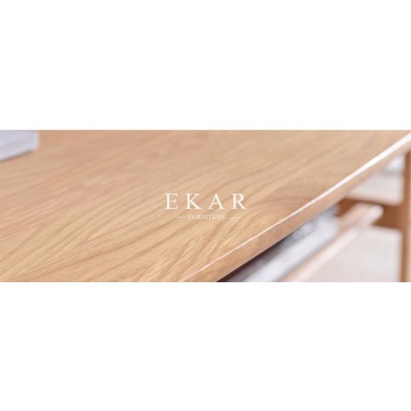 Oval Coffee Table 4 Legs Solid Wood Egyptian Style Living Room Furniture