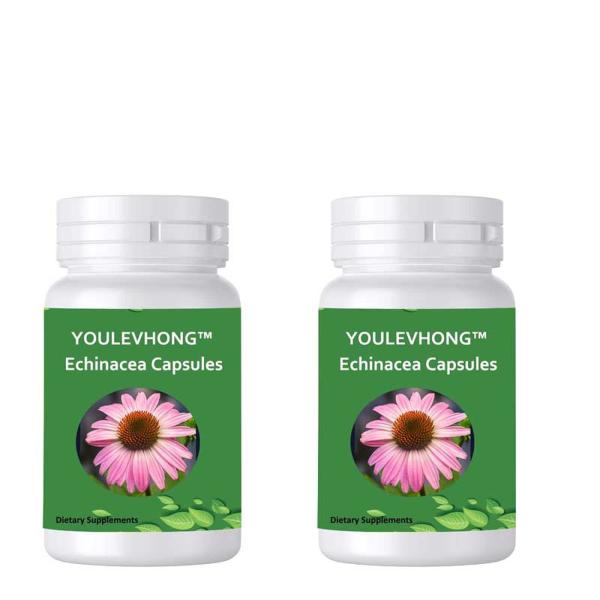 Echinacea Supplements Herbal Health Natural Immune Health Non-GMO No Gluten No Yeast