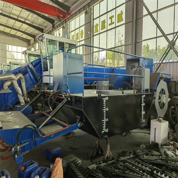 Paddle Wheel Drive River Weed Cleaning Machinery Used in Lake