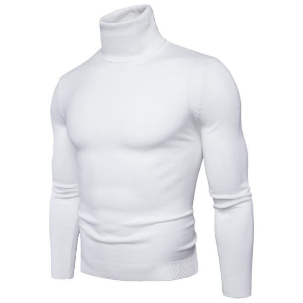 Weaving Method Knitted High Elastic Winter Men's Crew Neck Sweater Standard Knit Jumper