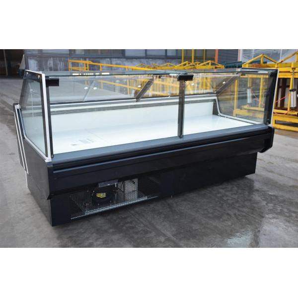 Фронт поднимает вверх прямой стеклянный гастроном Secop витринный шкаф мяса автоматический размораживает