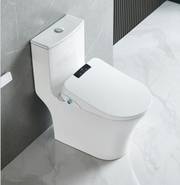 Night Light Smart Flush Toilet Featuring Dual Flush Technology Ideal for Commercial Restroom Applications