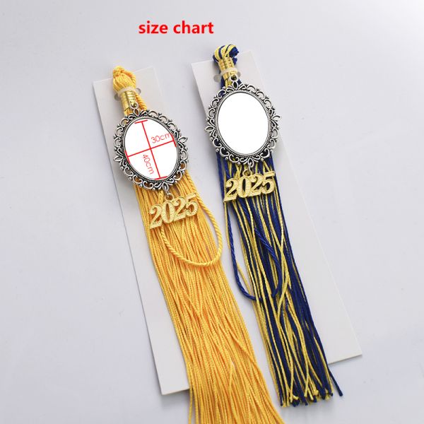 Double Sided Printing Sublimation Graduation Tassel Photo Charm For Graduation Cap Custom Graduation Tassel Charms