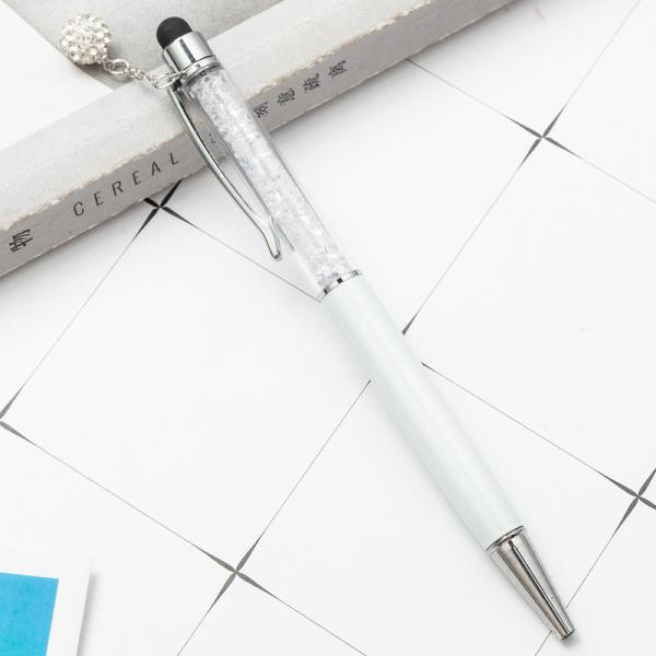 Красивая кристаллическая ручка бриллиантовые шариковые ручки канцелярские шариковые ручки 2 в 1 кристаллическая ручка