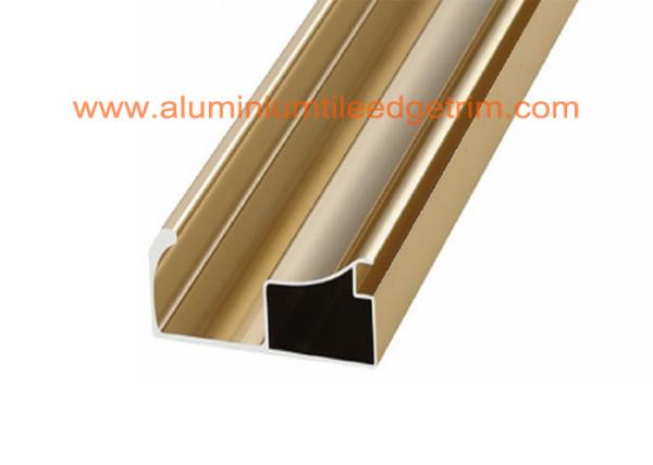 Customized Aluminium Cabinet Door Profiles , Aluminium Profile For Kitchen Cabinets