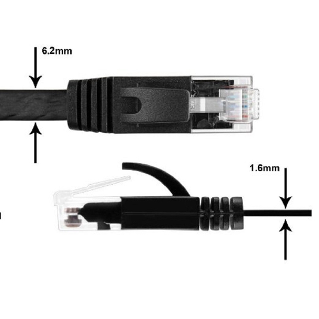 кабель LAN заплаты кабеля RJ45 сети локальных сетей квартиры UTP 300PCS/Lot 3FT 1M