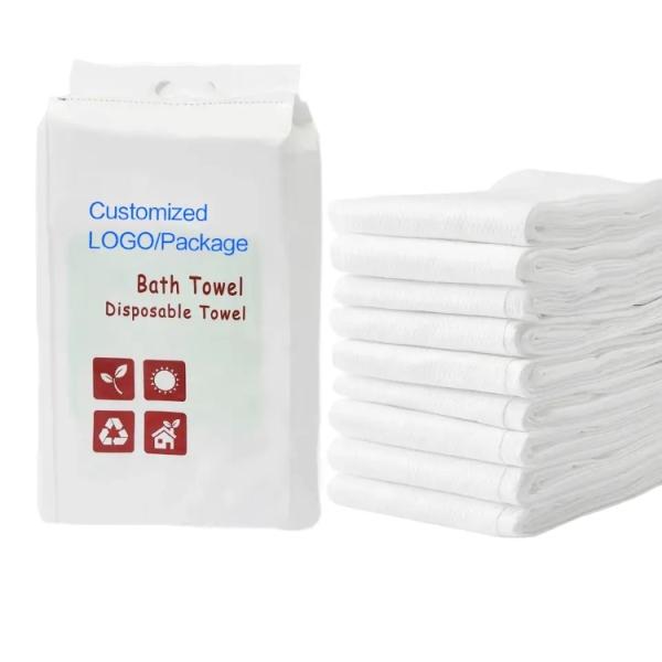 Tasteless Nontoxic Beauty Shop Towels , 50gsm Disposable Shower Towels