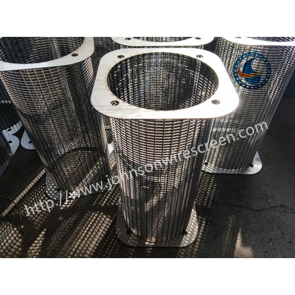 High Capacity Filter Wedge Wire Mesh With Flange And Weld Rings