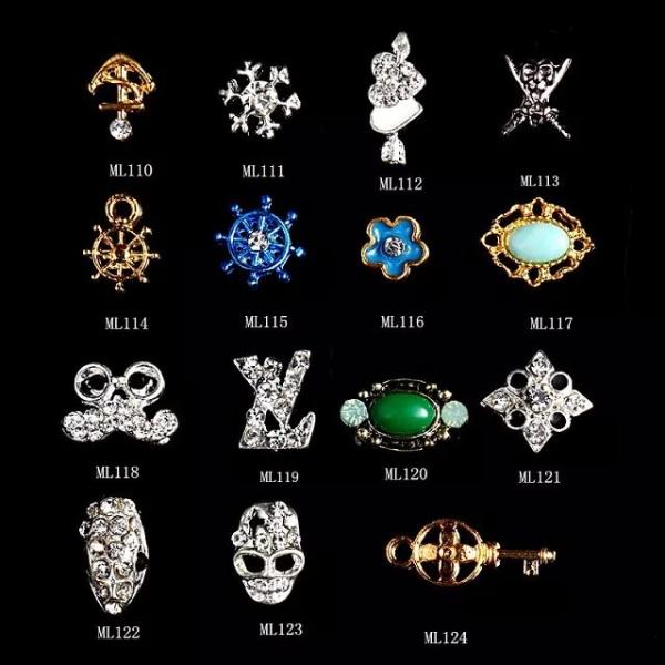3D Nail Art Decoration Alloy Jewelry Glitter Rhinestone ML110-124