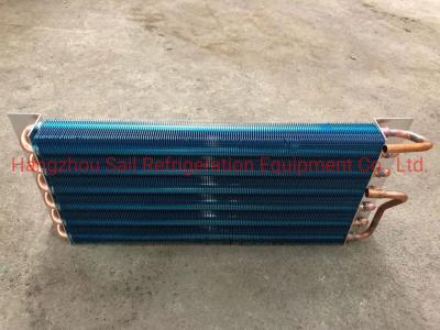 Small Square Fin Type Evaporator Dehumidifier Coil Copper Tube For Freezer