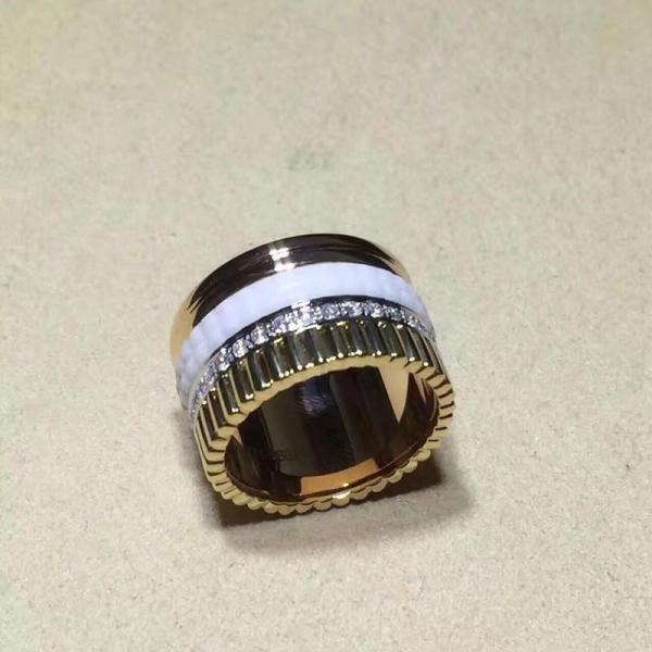 Black Ceramic Gold Jewellery Rings 18K Gold Women's With Natural SI H Diamond